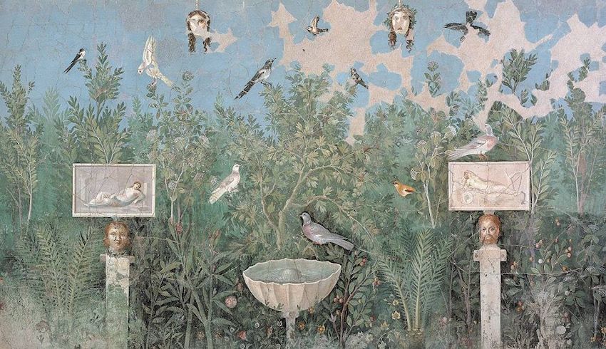 Wallpaper, Tree, Plant, Room, Illustration, Still life, Painting, Art, Tapestry, Visual arts, 